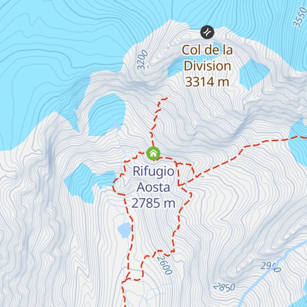 Map of Rifugio Aosta
