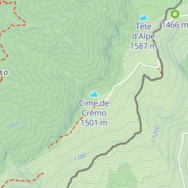 Map of Cime de Crémo