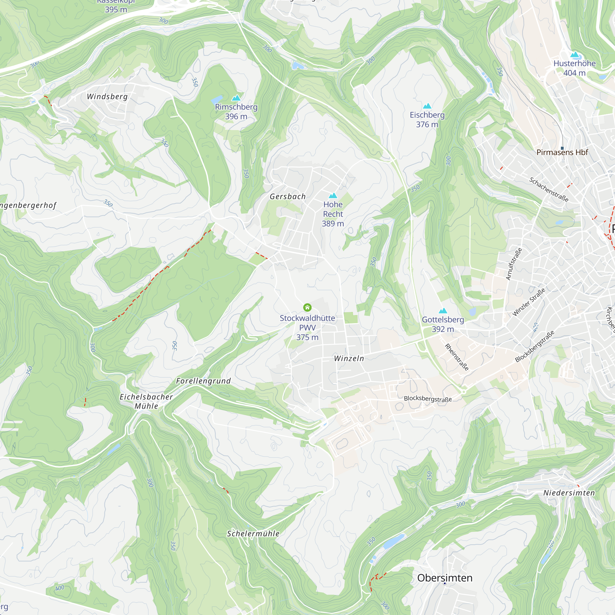 Stockwaldhütte PWV map