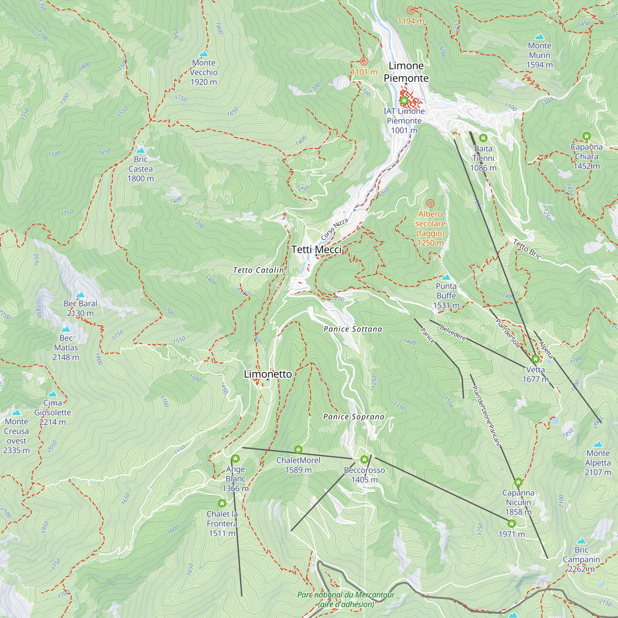 Chalet Bragard map