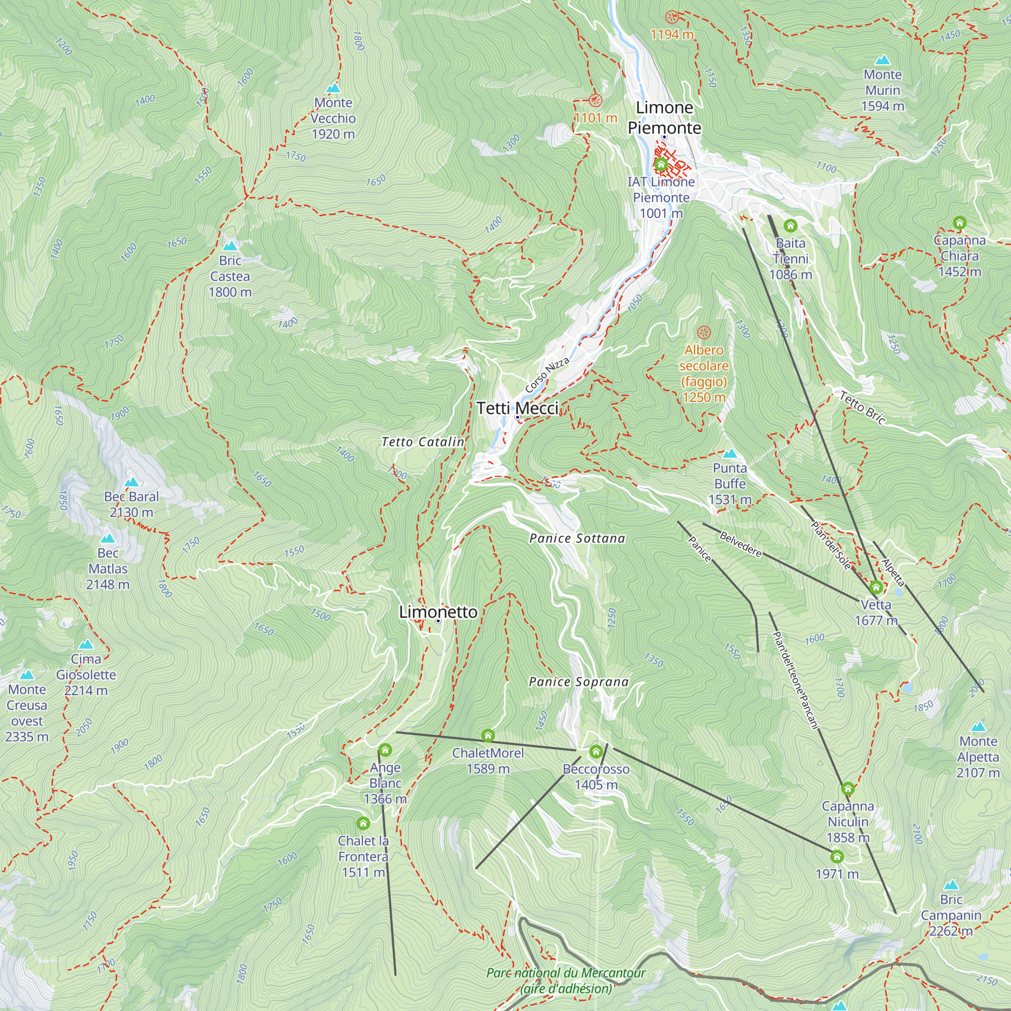 Chalet Bragard map