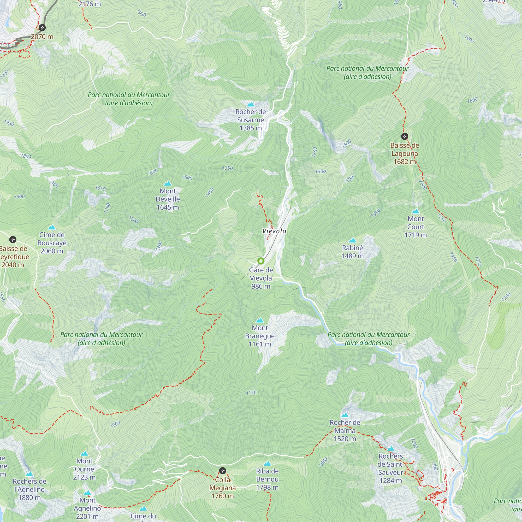Gare de Vievola map