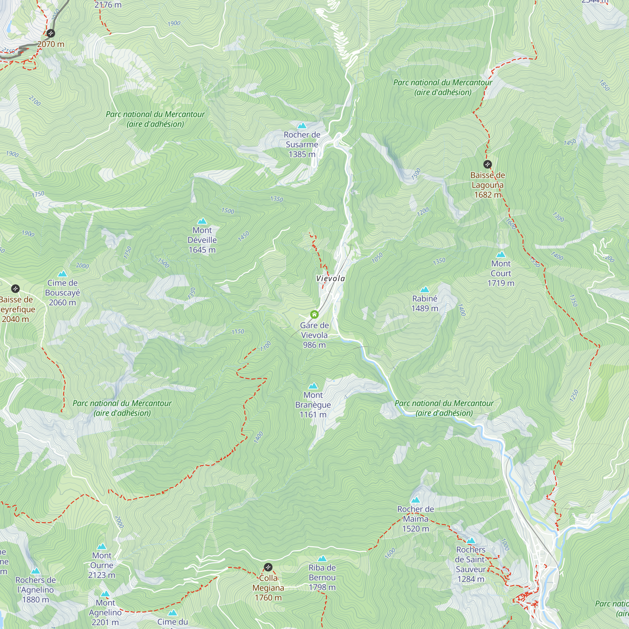 Gare de Vievola map