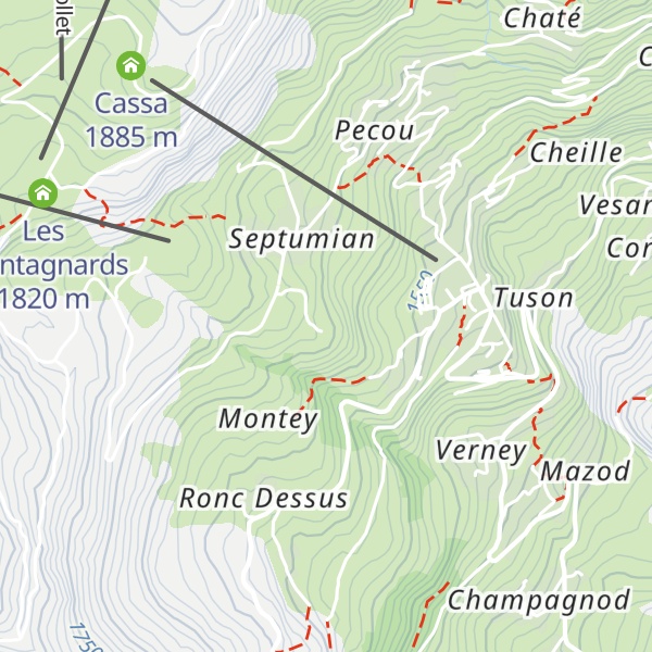 Map of Casa Alpina Maria Nivis