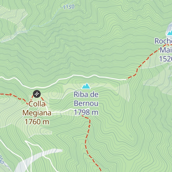 Map of Riba de Bernou