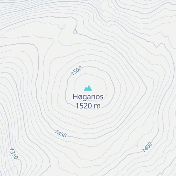 Map of Høganos