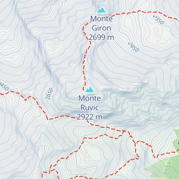 Map of Monte Ruvic