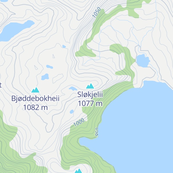 Map of Sløkjeli