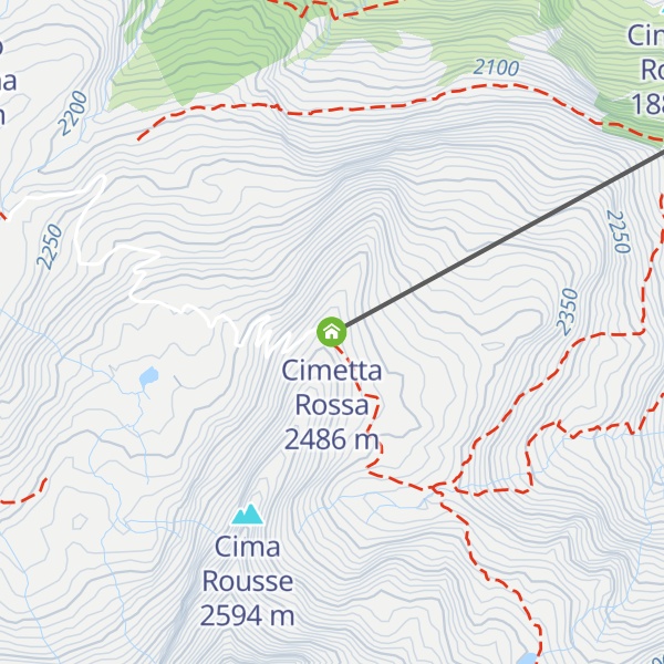 Map of Cimetta Rossa
