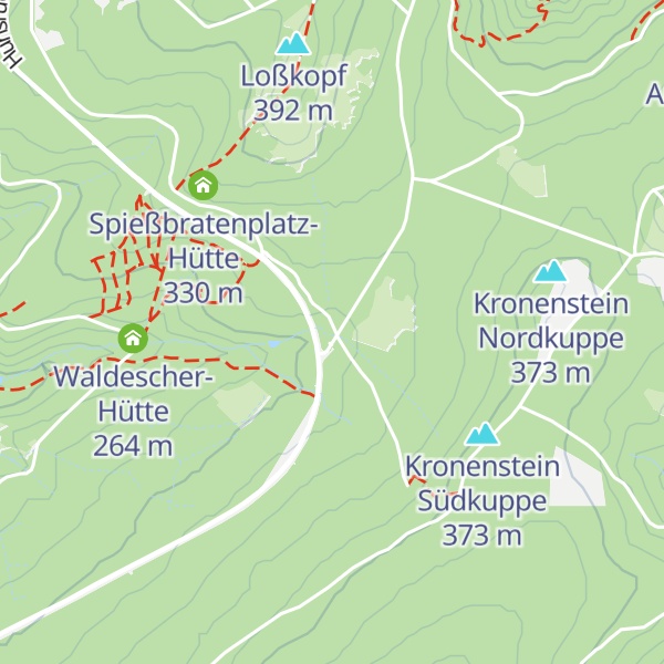 Map of Hütte Eiserne Hand