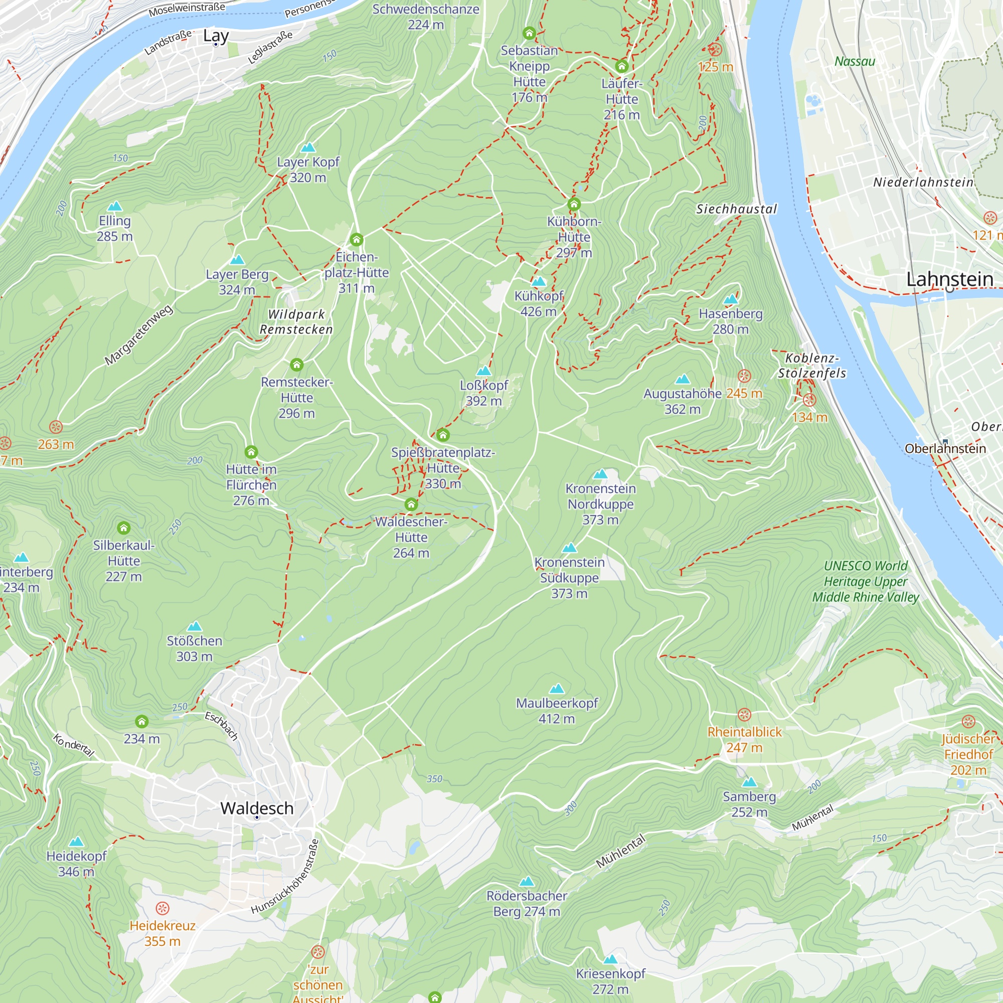 Hütte Eiserne Hand map