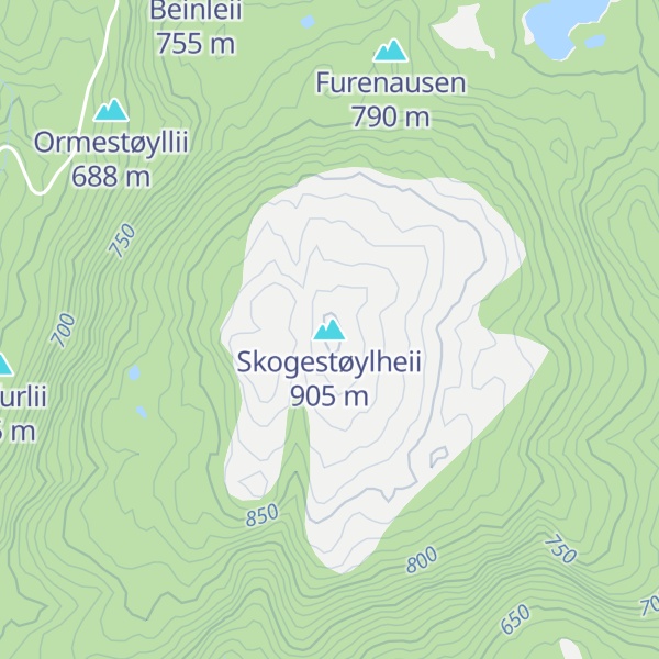 Map of Skogestøylheii
