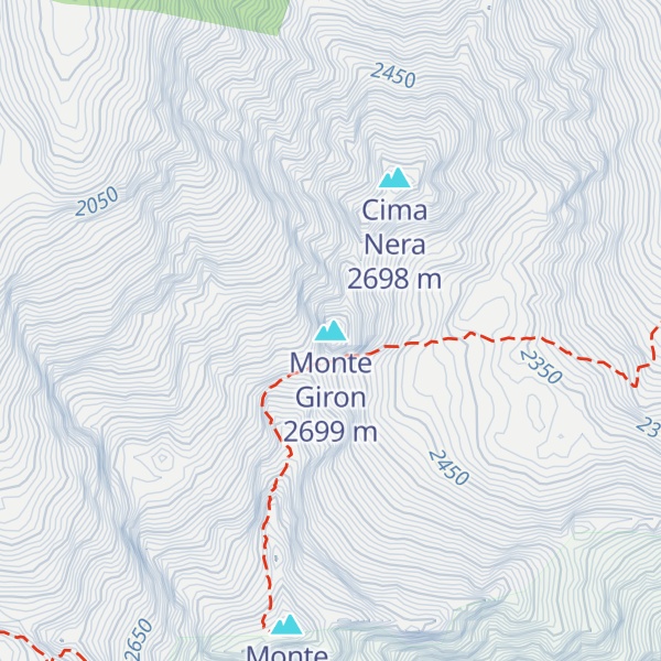 Map of Monte Giron
