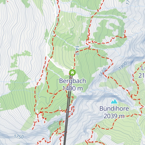 Map of Bergbach