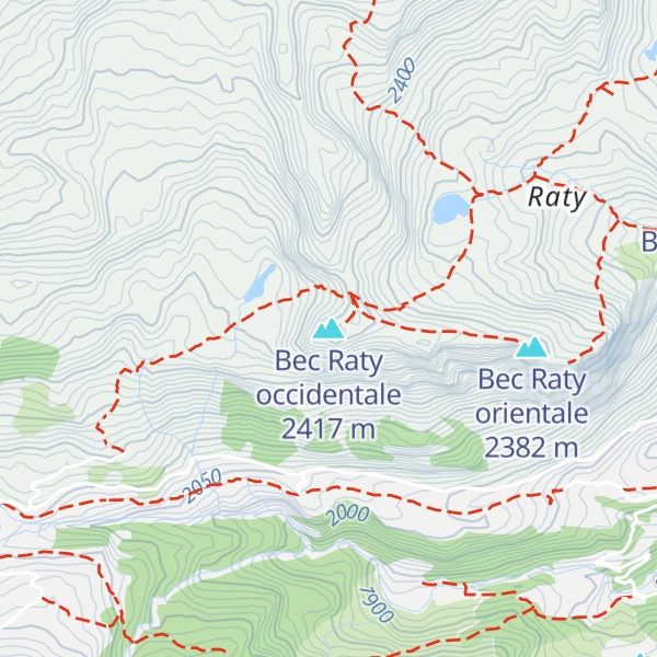 Map of Bec Raty occidentale