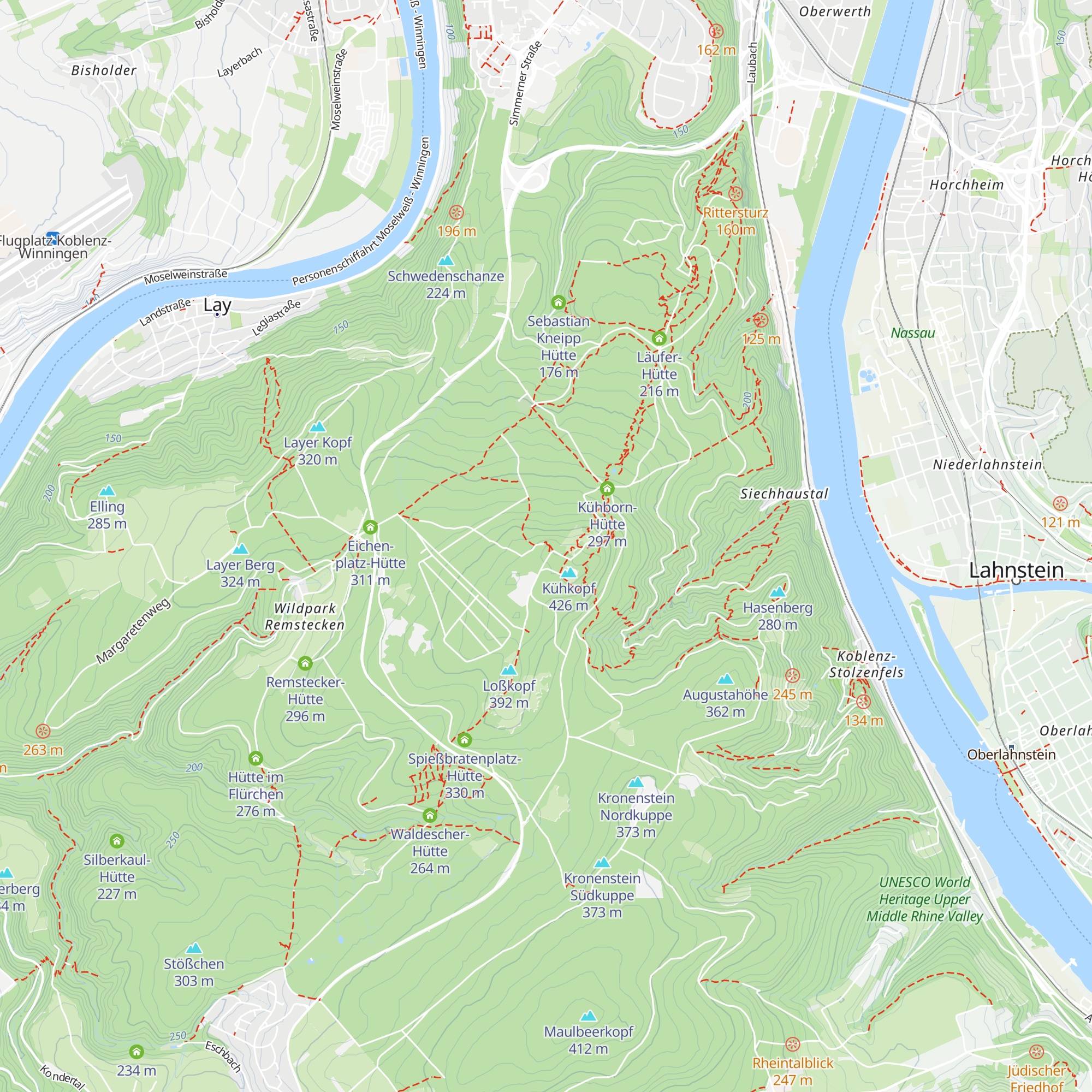 Kühkopf-Hütte map
