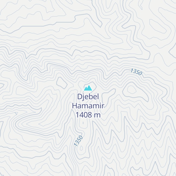 Map of Djebel Hamamir