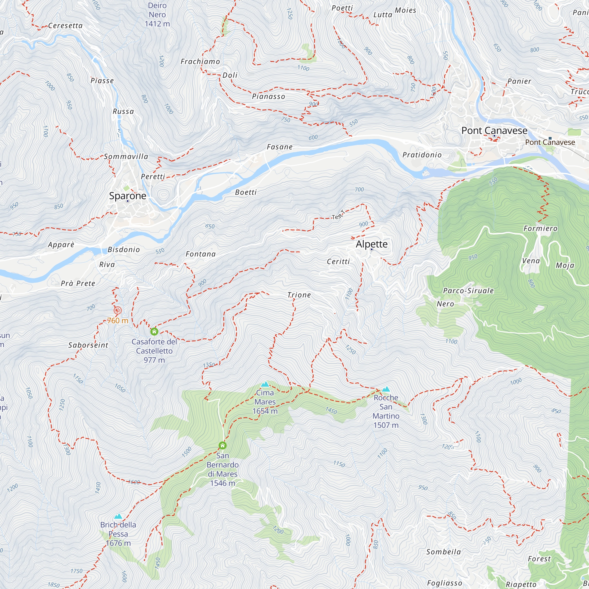 La Sosta Alpina map