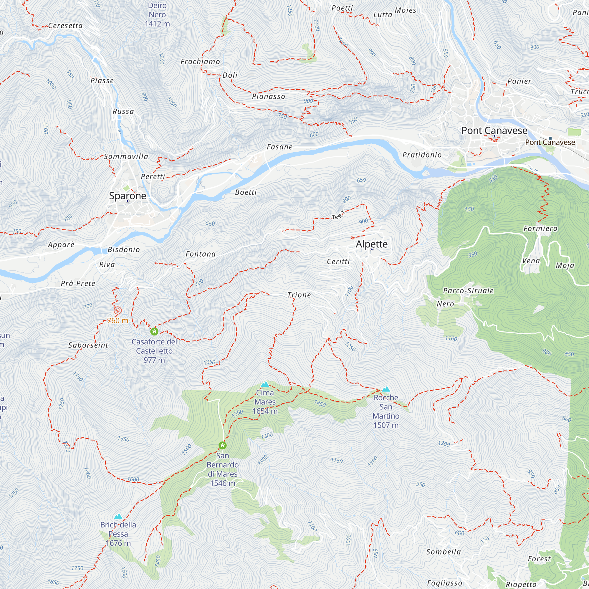 La Sosta Alpina map