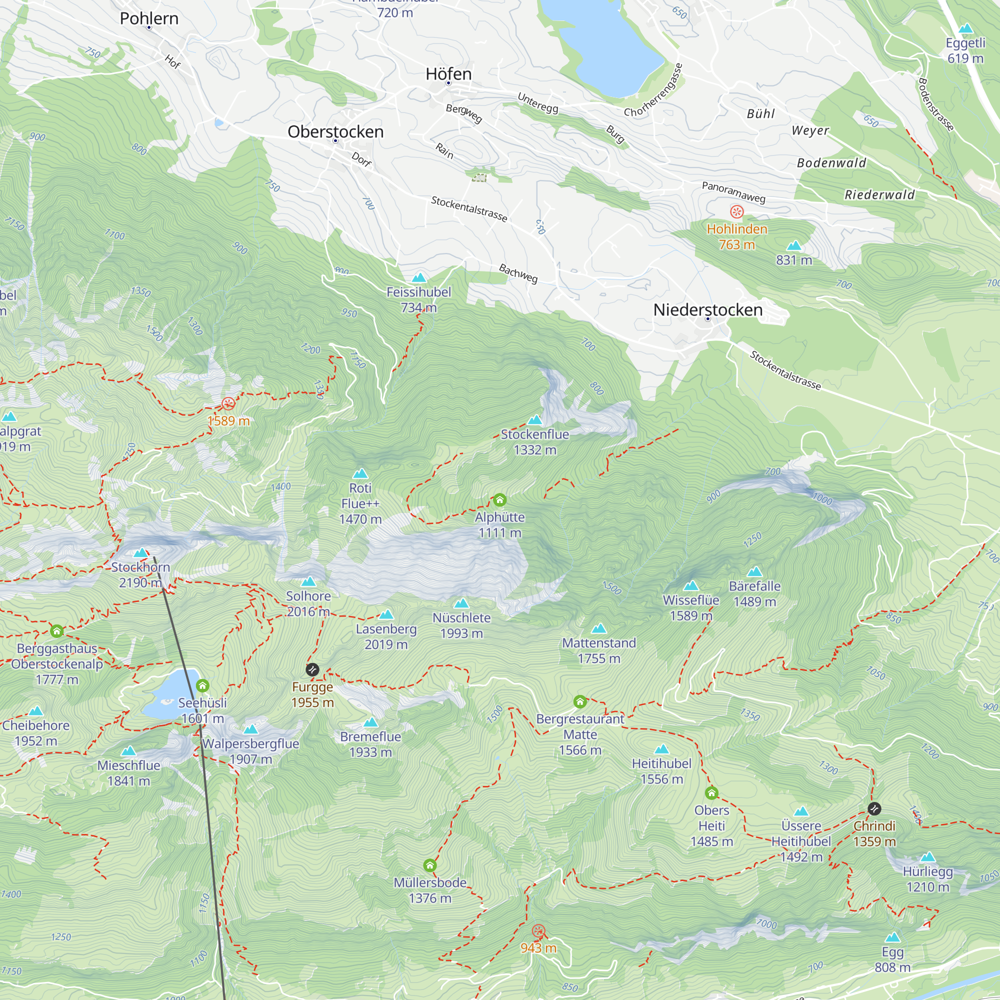 Alphütte map