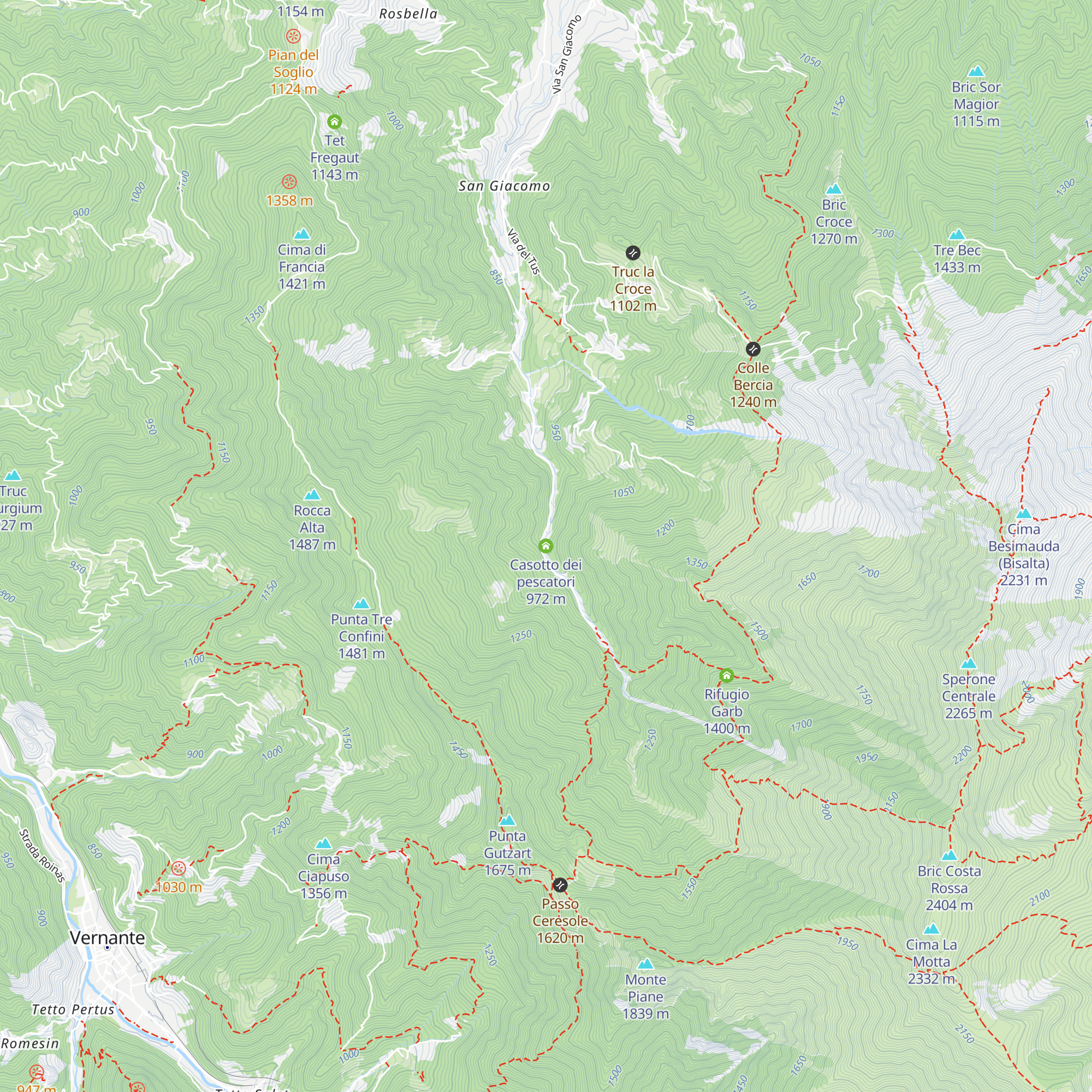 Casotto dei pescatori map