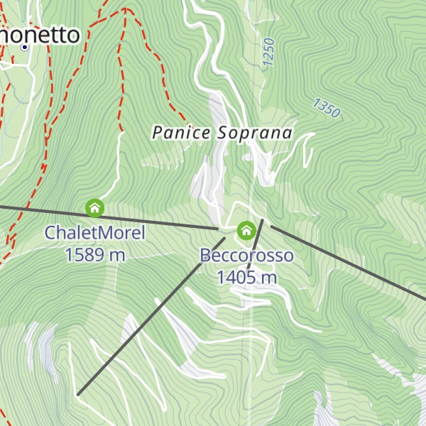 Map of Chalet 1400