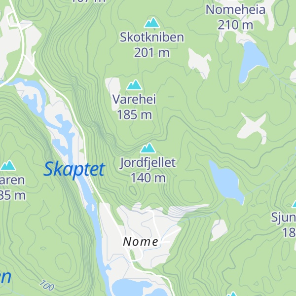 Map of Jordfjellet