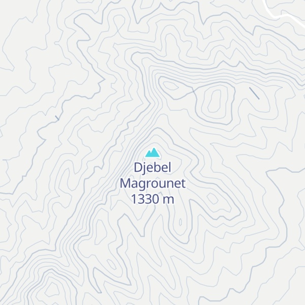 Map of Djebel Magrounet