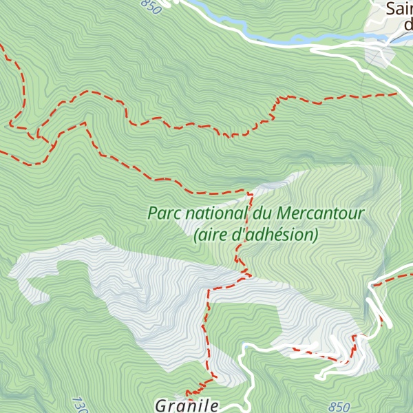 Map of Cheminée d'équilibre
