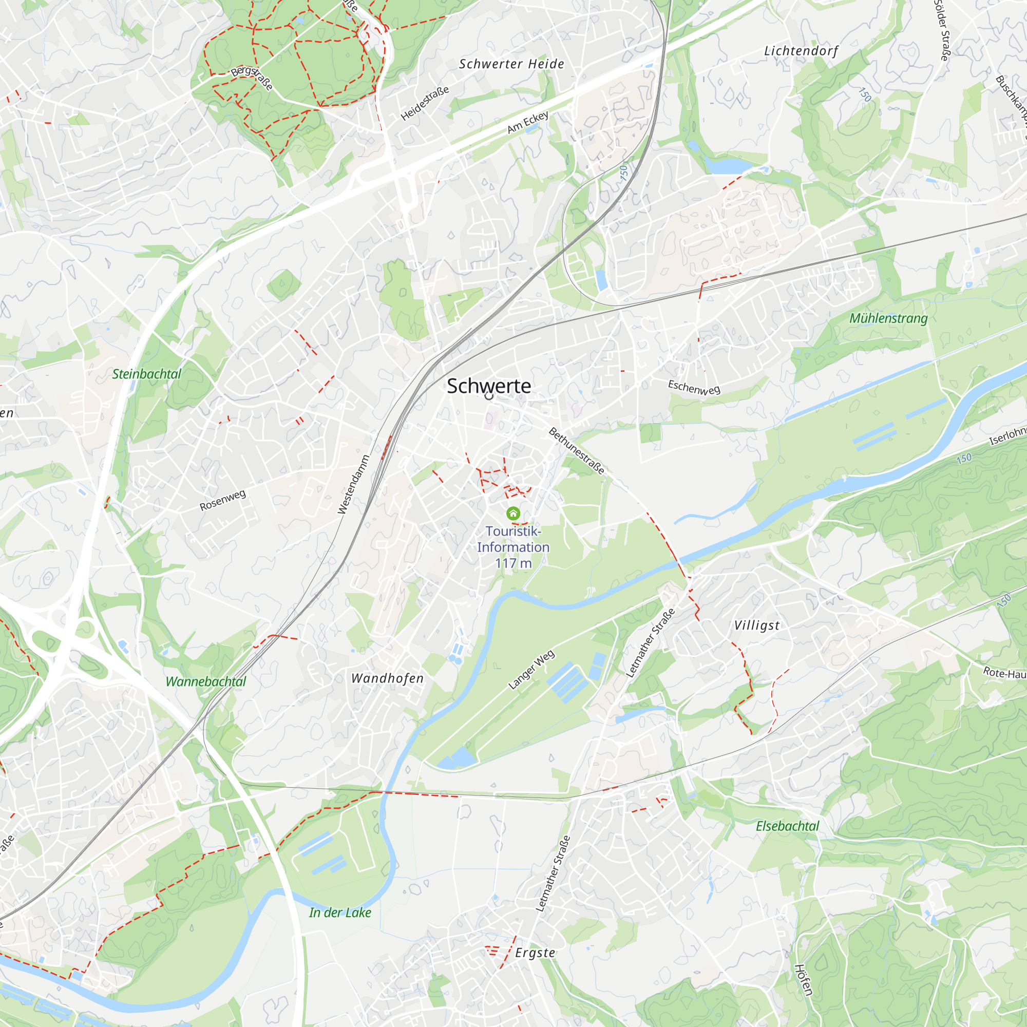 Touristik-Information map