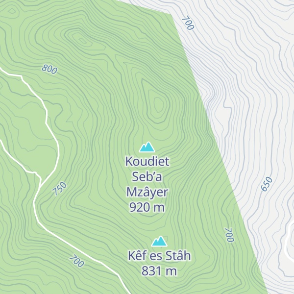 Map of Koudiet Seb’a Mzâyer