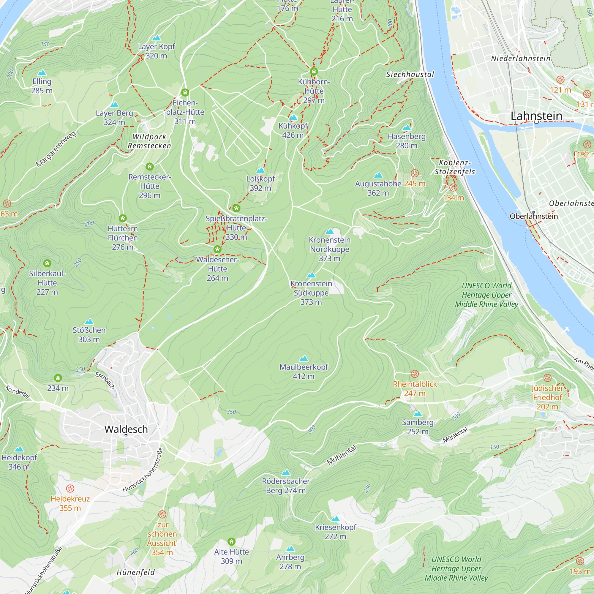Merkurtempel-Hütte map