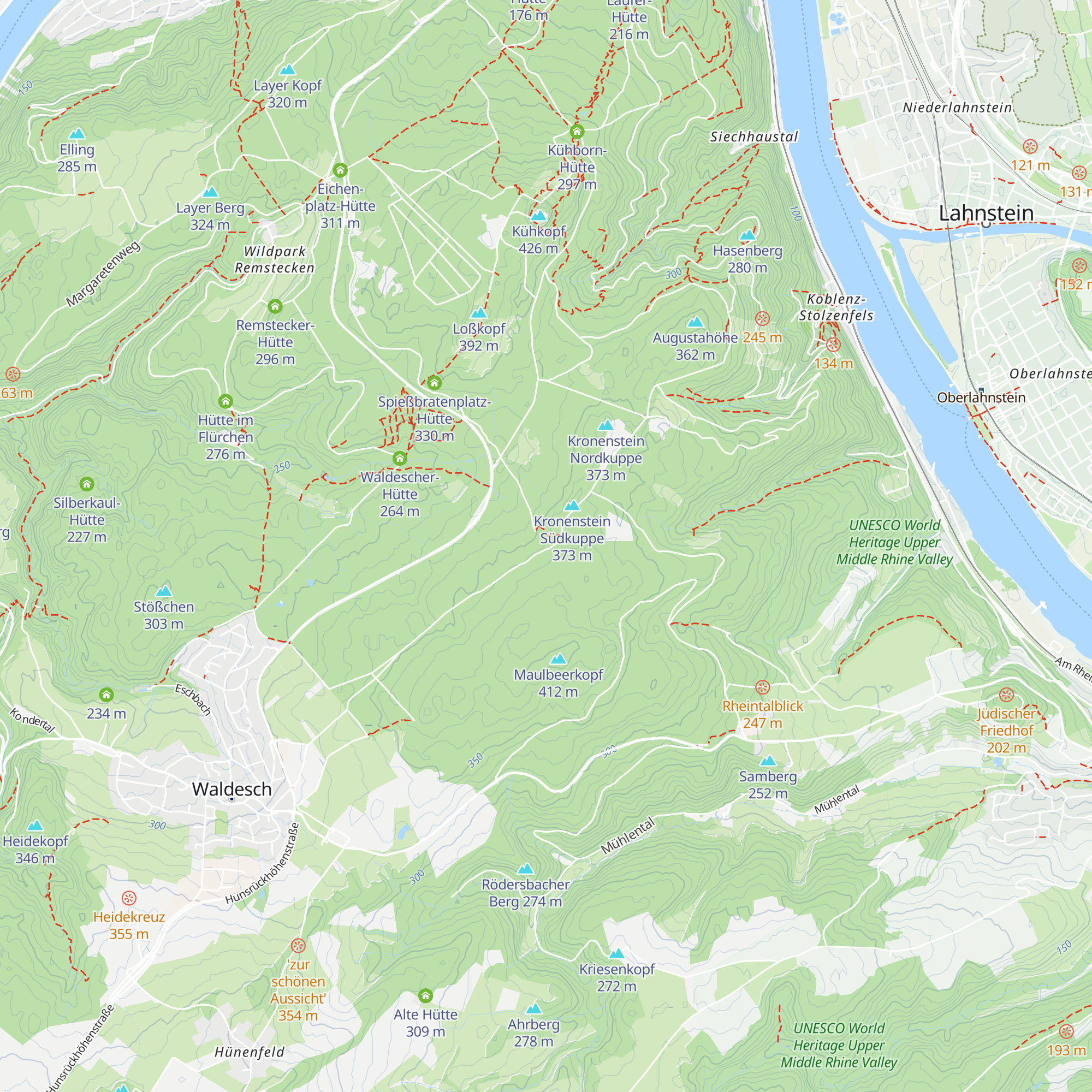 Merkurtempel-Hütte map