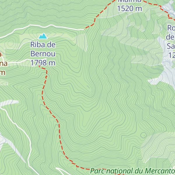 Map of Tête de Bracou