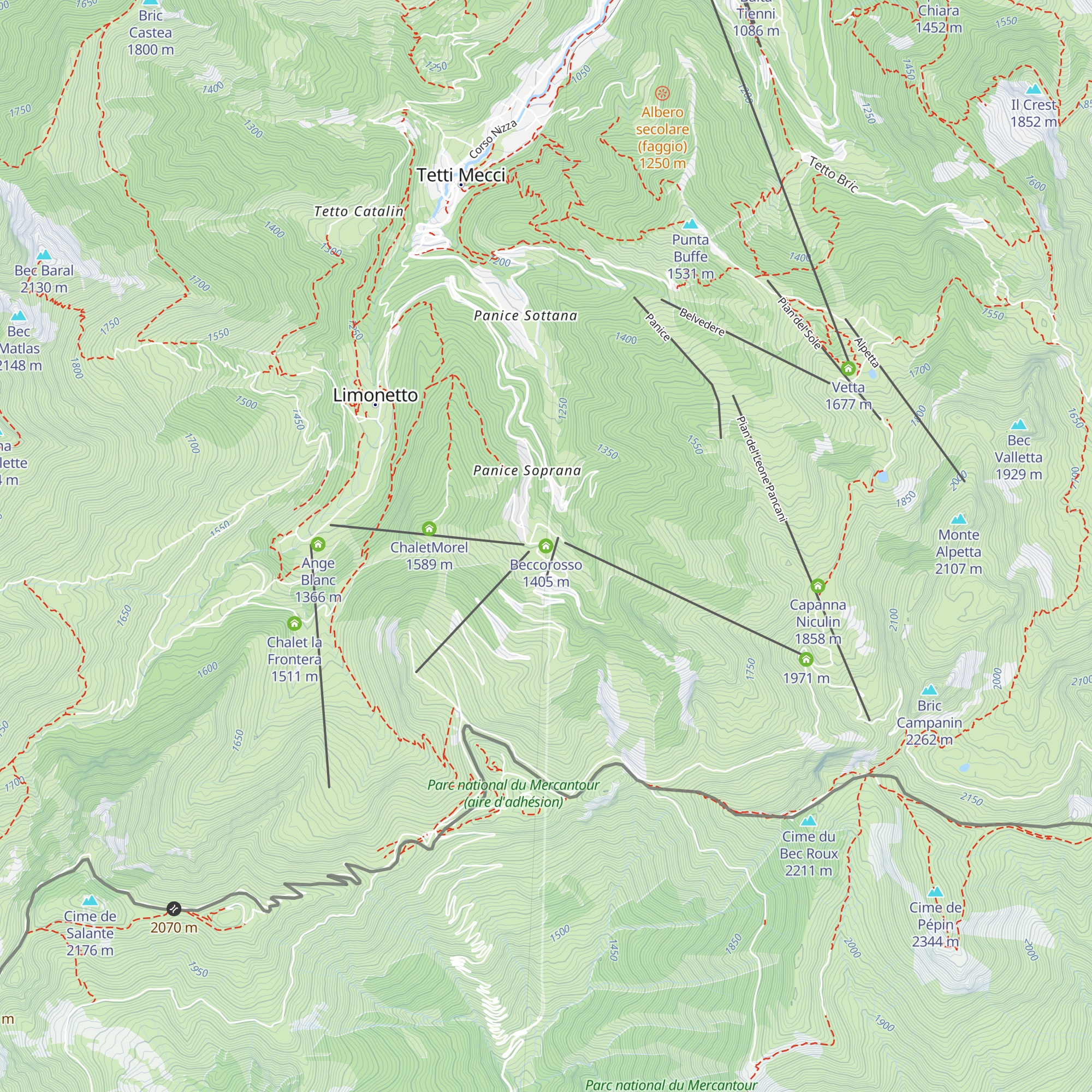 Beccorosso map