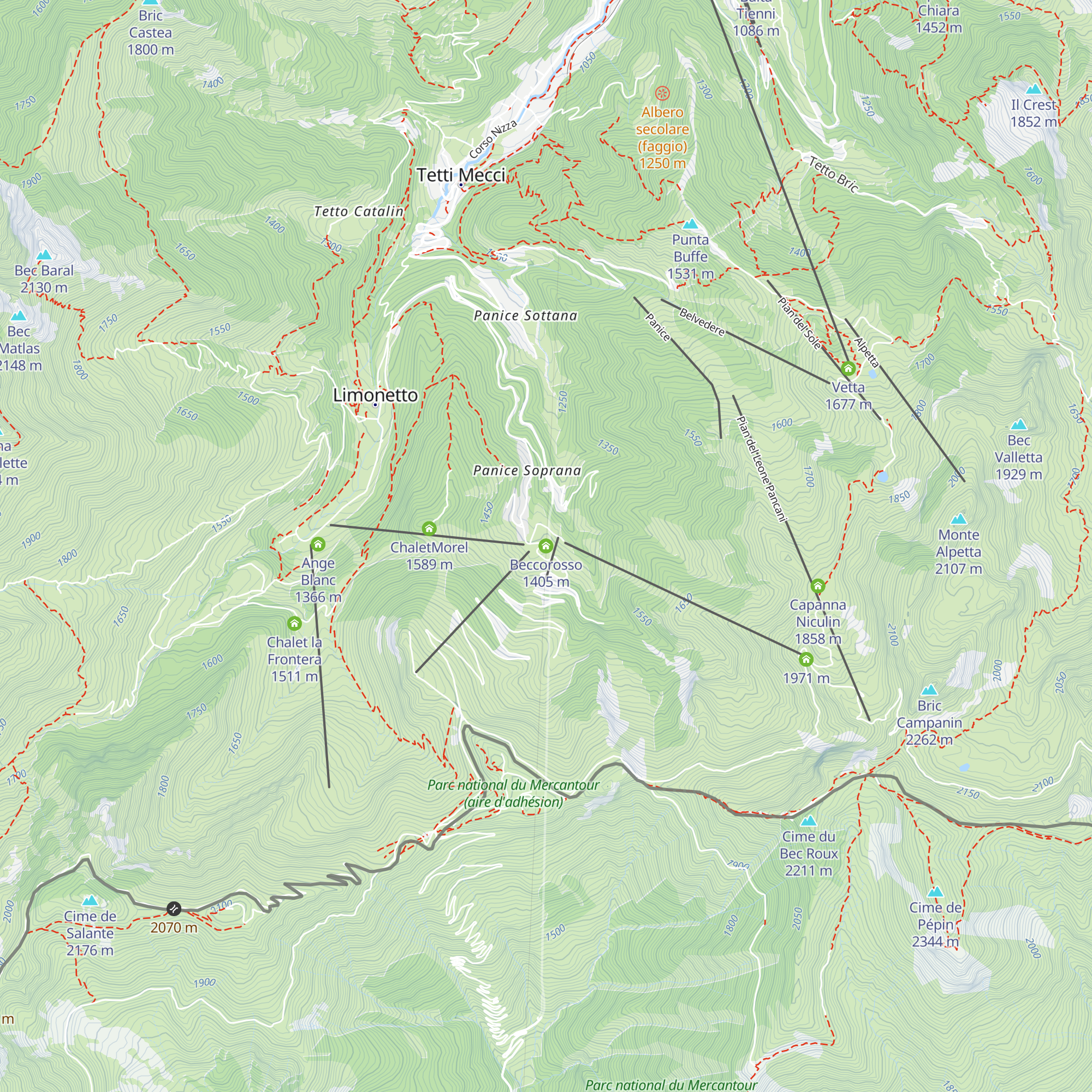 Beccorosso map