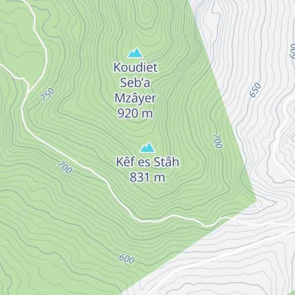 Map of Kêf es Stâh