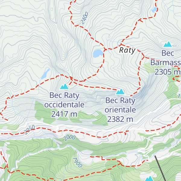 Map of Bec Raty centrale