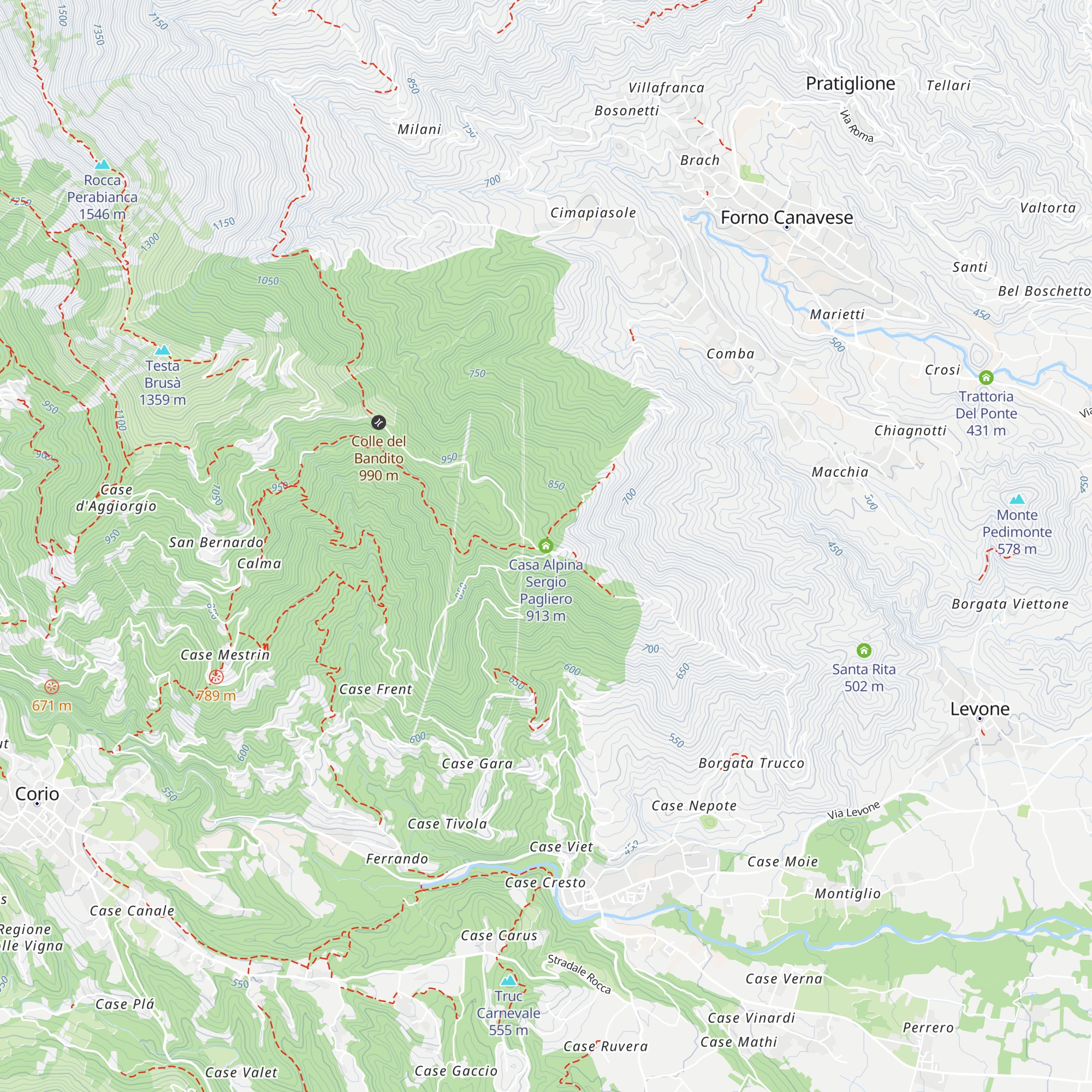 Casa Alpina Sergio Pagliero map