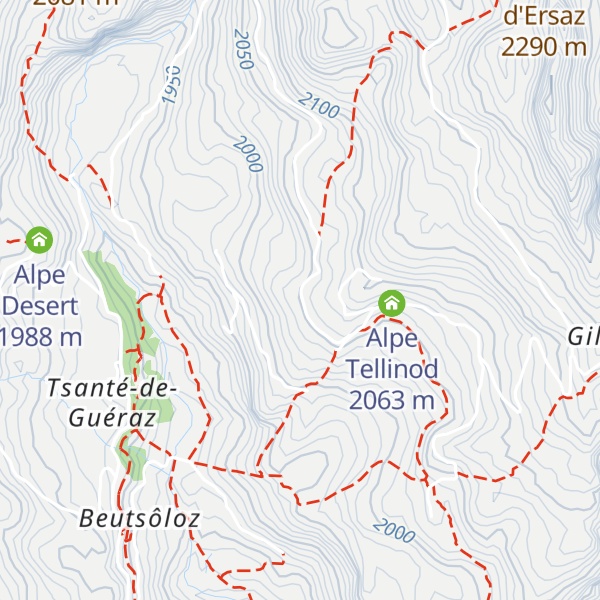 Map of Alpe La-Nouva-De-Tellinod