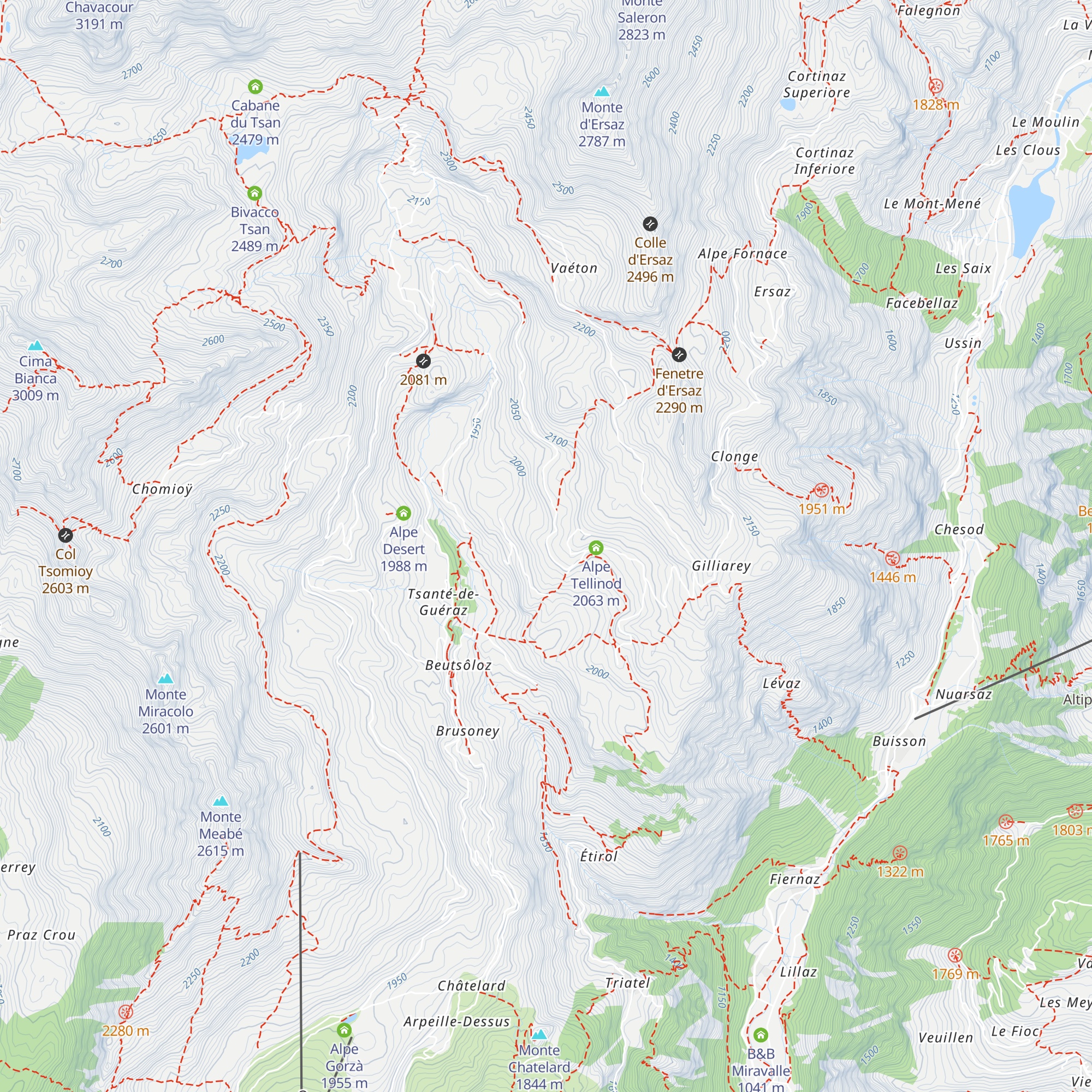 Alpe La-Nouva-De-Tellinod map