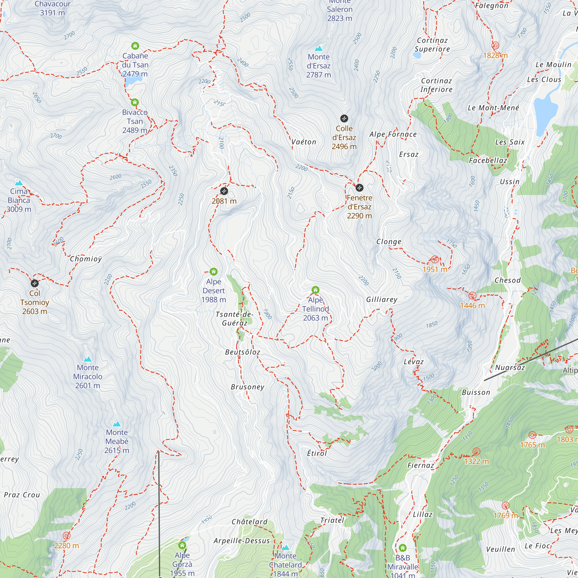Alpe La-Nouva-De-Tellinod map