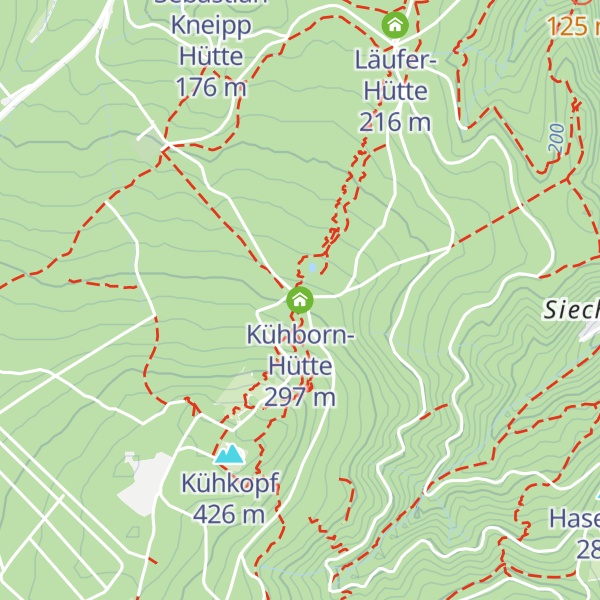 Map of Kühborn-Hütte