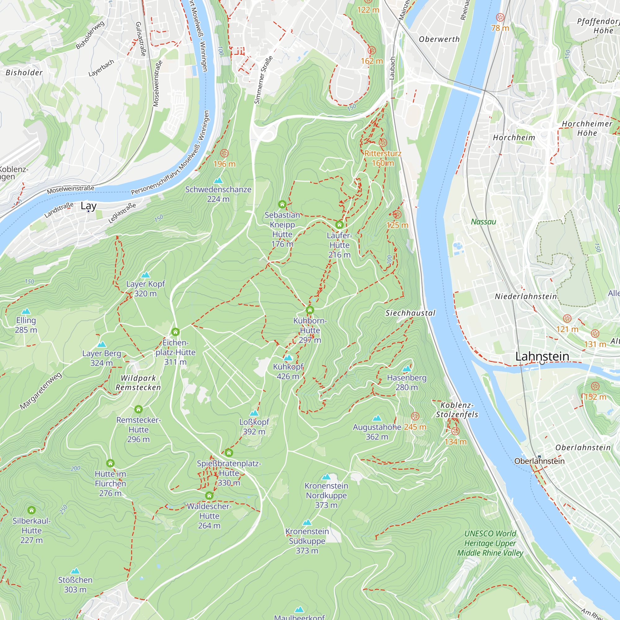 Kühborn-Hütte map