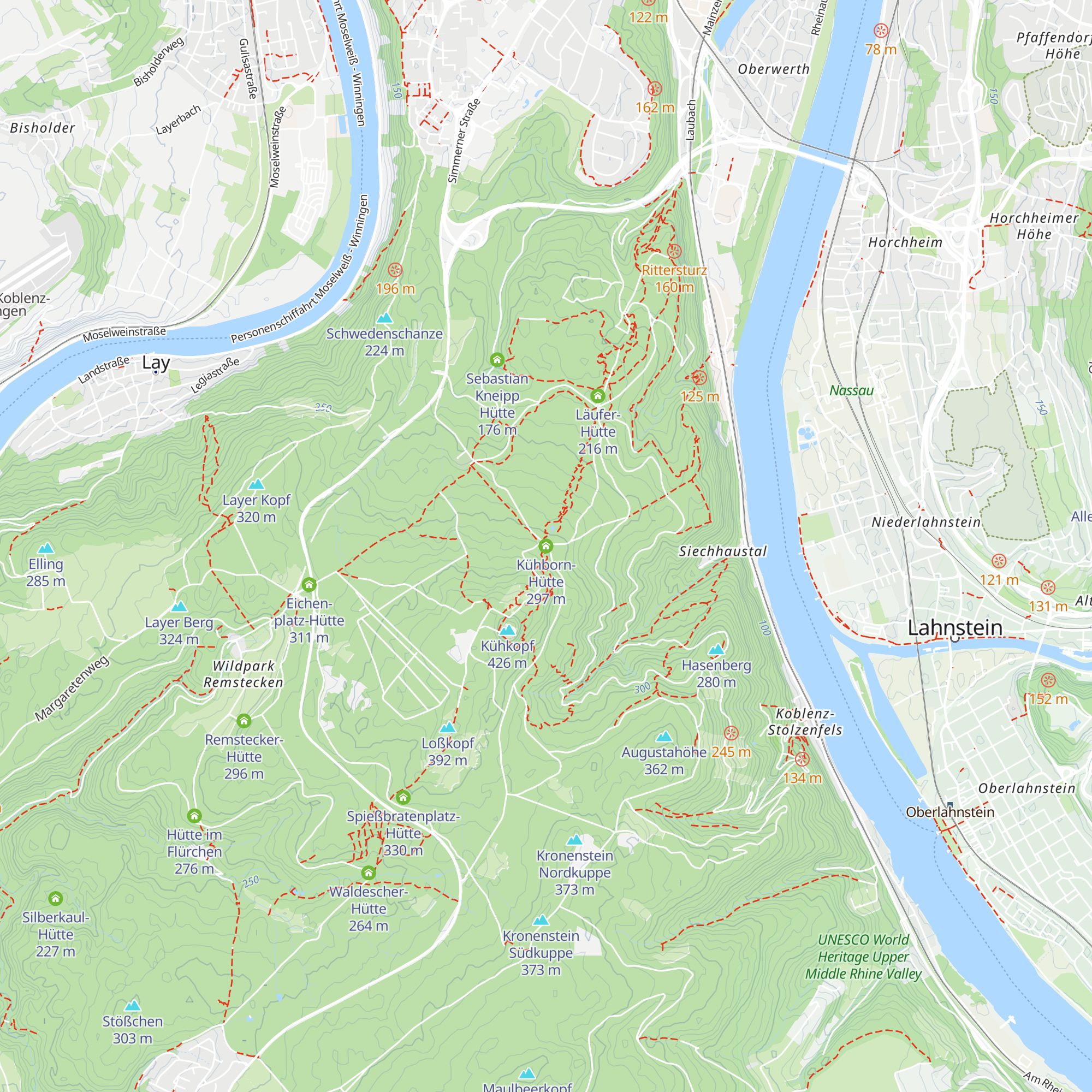 Kühborn-Hütte map