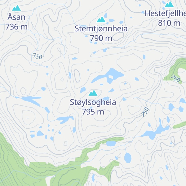 Map of Støylsogheia