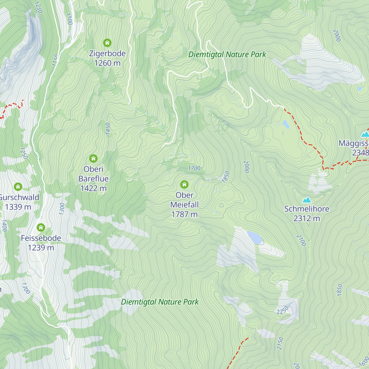 Ober Meiefall map