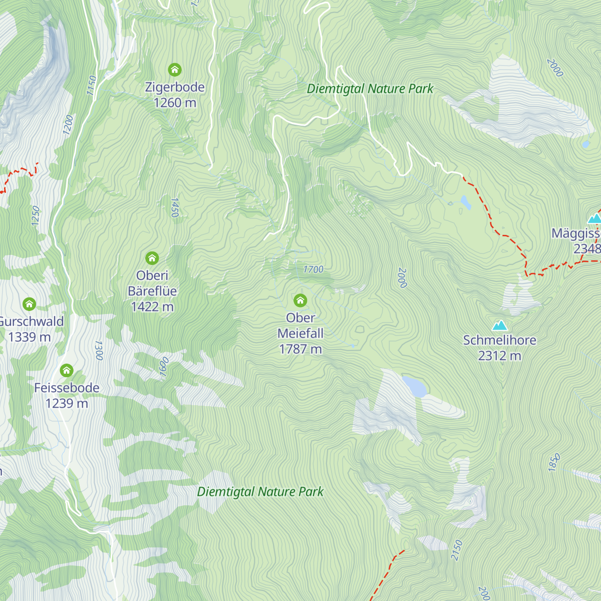 Ober Meiefall map