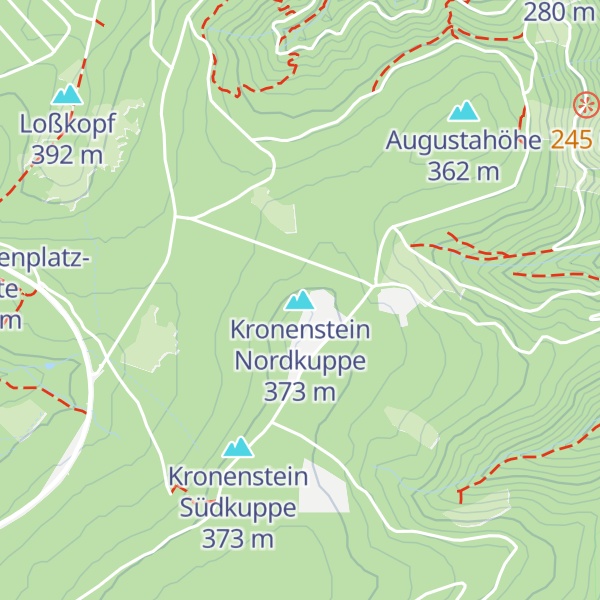 Map of Kronenstein Nordkuppe