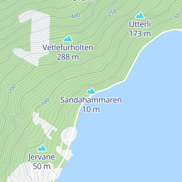 Map of Sandahammaren